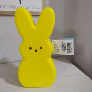 Peeps Easter Bunny Blow Mold Yellow Decor NWT
